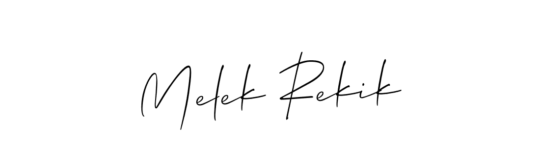How to Draw Melek Rekik signature style? Allison_Script is a latest design signature styles for name Melek Rekik. Melek Rekik signature style 2 images and pictures png