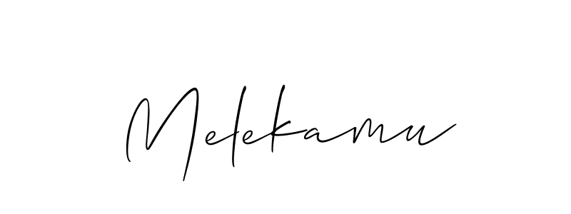 Melekamu stylish signature style. Best Handwritten Sign (Allison_Script) for my name. Handwritten Signature Collection Ideas for my name Melekamu. Melekamu signature style 2 images and pictures png