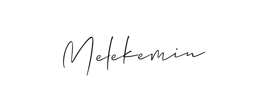 Make a short Melekemin signature style. Manage your documents anywhere anytime using Allison_Script. Create and add eSignatures, submit forms, share and send files easily. Melekemin signature style 2 images and pictures png