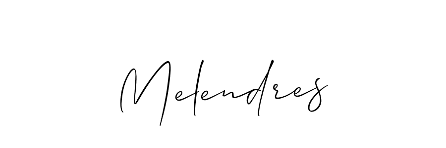 Also You can easily find your signature by using the search form. We will create Melendres name handwritten signature images for you free of cost using Allison_Script sign style. Melendres signature style 2 images and pictures png