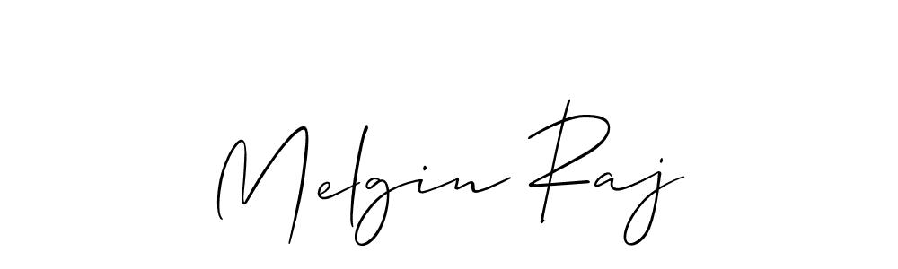 It looks lik you need a new signature style for name Melgin Raj. Design unique handwritten (Allison_Script) signature with our free signature maker in just a few clicks. Melgin Raj signature style 2 images and pictures png