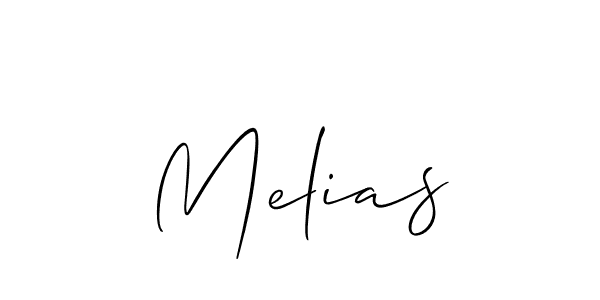 The best way (Allison_Script) to make a short signature is to pick only two or three words in your name. The name Melias include a total of six letters. For converting this name. Melias signature style 2 images and pictures png