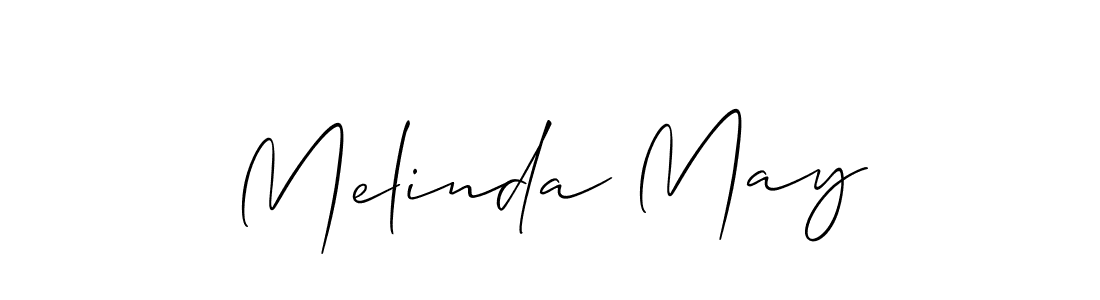 Use a signature maker to create a handwritten signature online. With this signature software, you can design (Allison_Script) your own signature for name Melinda May. Melinda May signature style 2 images and pictures png