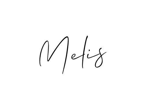 if you are searching for the best signature style for your name Melis. so please give up your signature search. here we have designed multiple signature styles  using Allison_Script. Melis signature style 2 images and pictures png