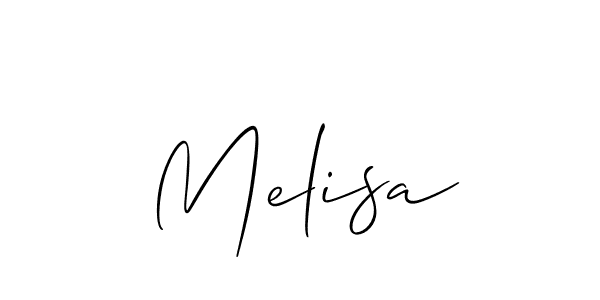 How to make Melisa name signature. Use Allison_Script style for creating short signs online. This is the latest handwritten sign. Melisa signature style 2 images and pictures png