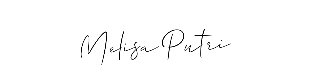 Best and Professional Signature Style for Melisa Putri. Allison_Script Best Signature Style Collection. Melisa Putri signature style 2 images and pictures png