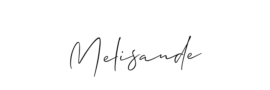 You should practise on your own different ways (Allison_Script) to write your name (Melisande) in signature. don't let someone else do it for you. Melisande signature style 2 images and pictures png