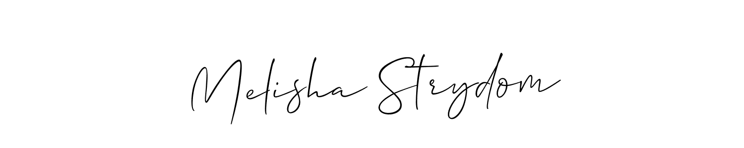 You should practise on your own different ways (Allison_Script) to write your name (Melisha Strydom) in signature. don't let someone else do it for you. Melisha Strydom signature style 2 images and pictures png