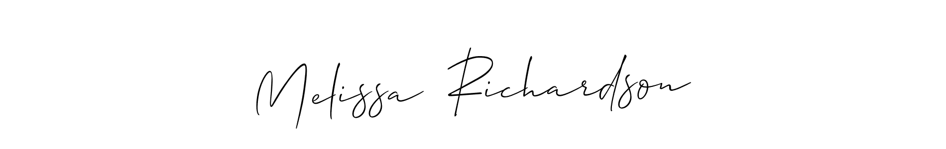 Also we have Melissa  Richardson name is the best signature style. Create professional handwritten signature collection using Allison_Script autograph style. Melissa  Richardson signature style 2 images and pictures png