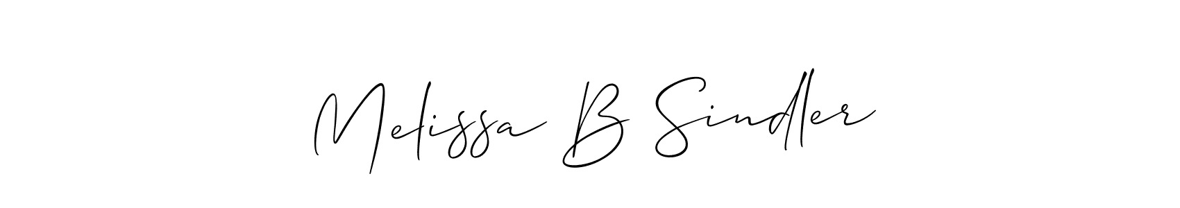 Make a beautiful signature design for name Melissa B Sindler. Use this online signature maker to create a handwritten signature for free. Melissa B Sindler signature style 2 images and pictures png