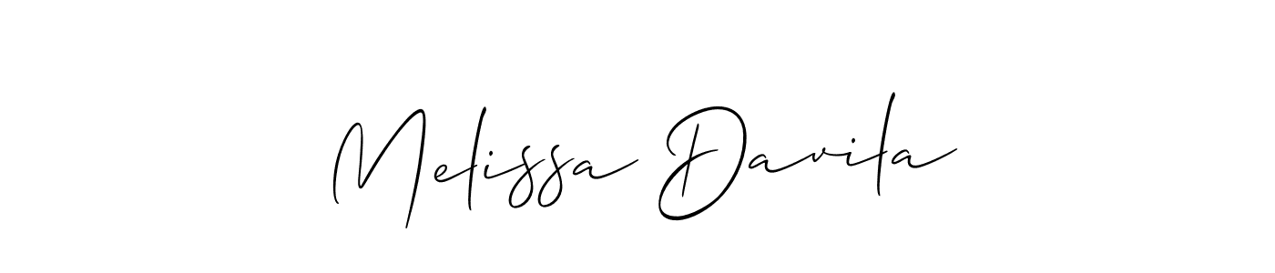 Create a beautiful signature design for name Melissa Davila. With this signature (Allison_Script) fonts, you can make a handwritten signature for free. Melissa Davila signature style 2 images and pictures png