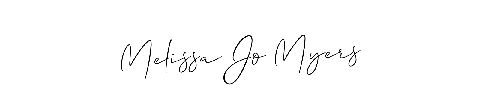 How to make Melissa Jo Myers signature? Allison_Script is a professional autograph style. Create handwritten signature for Melissa Jo Myers name. Melissa Jo Myers signature style 2 images and pictures png