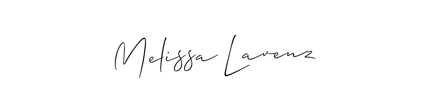 How to make Melissa Lavenz signature? Allison_Script is a professional autograph style. Create handwritten signature for Melissa Lavenz name. Melissa Lavenz signature style 2 images and pictures png