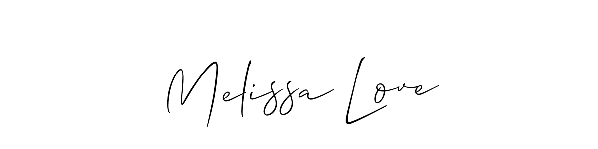 Best and Professional Signature Style for Melissa Love. Allison_Script Best Signature Style Collection. Melissa Love signature style 2 images and pictures png