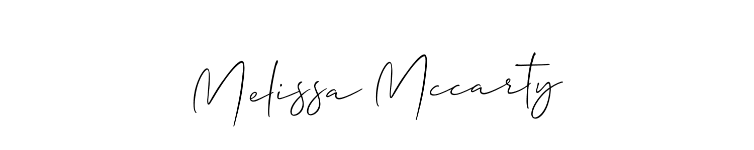 Allison_Script is a professional signature style that is perfect for those who want to add a touch of class to their signature. It is also a great choice for those who want to make their signature more unique. Get Melissa Mccarty name to fancy signature for free. Melissa Mccarty signature style 2 images and pictures png