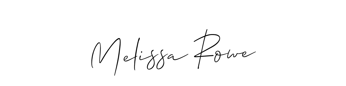 Design your own signature with our free online signature maker. With this signature software, you can create a handwritten (Allison_Script) signature for name Melissa Rowe. Melissa Rowe signature style 2 images and pictures png