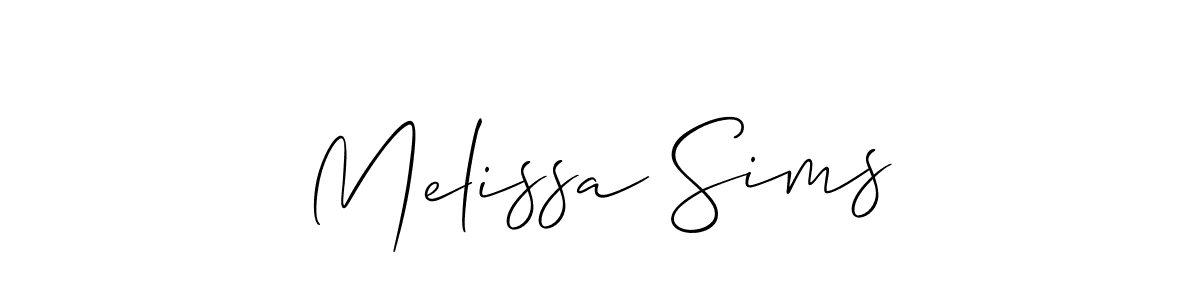 if you are searching for the best signature style for your name Melissa Sims. so please give up your signature search. here we have designed multiple signature styles  using Allison_Script. Melissa Sims signature style 2 images and pictures png