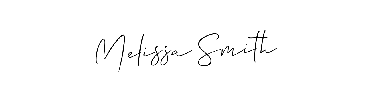 How to make Melissa Smith name signature. Use Allison_Script style for creating short signs online. This is the latest handwritten sign. Melissa Smith signature style 2 images and pictures png