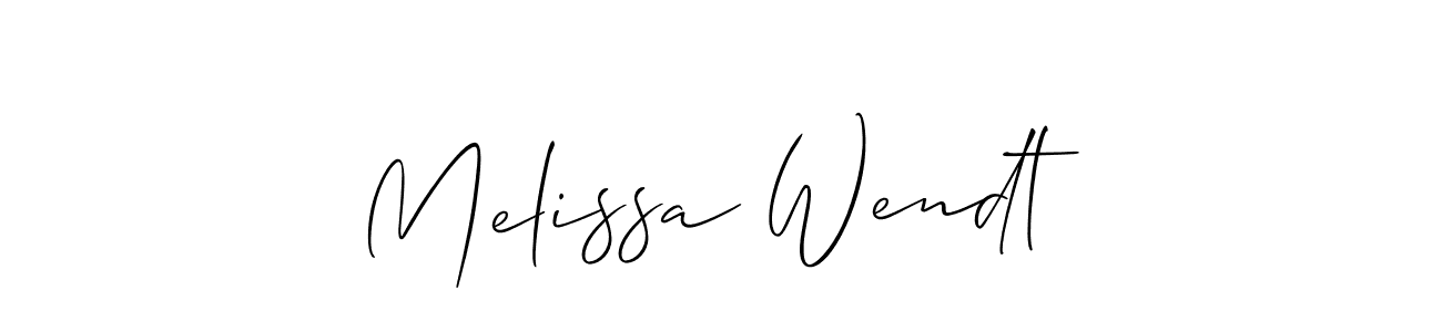 How to Draw Melissa Wendt signature style? Allison_Script is a latest design signature styles for name Melissa Wendt. Melissa Wendt signature style 2 images and pictures png