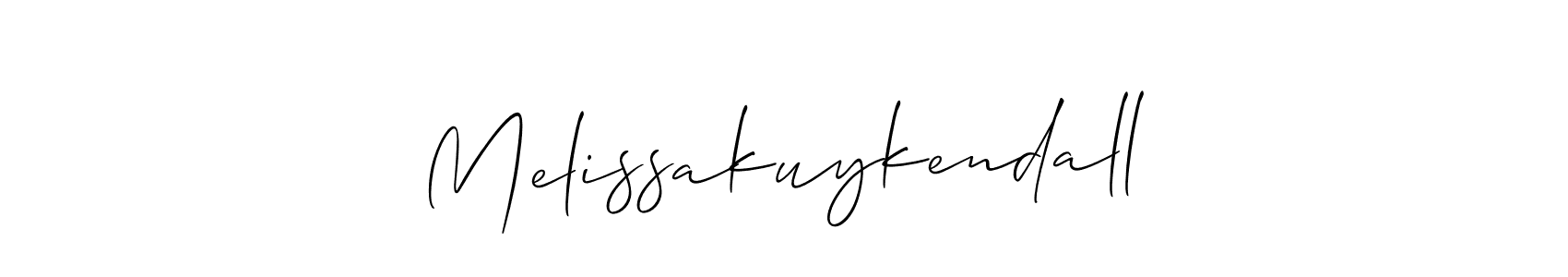 if you are searching for the best signature style for your name Melissakuykendall. so please give up your signature search. here we have designed multiple signature styles  using Allison_Script. Melissakuykendall signature style 2 images and pictures png