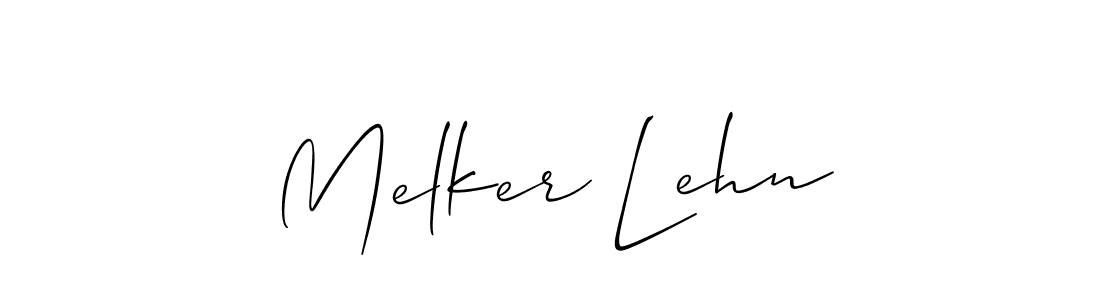 Melker Lehn stylish signature style. Best Handwritten Sign (Allison_Script) for my name. Handwritten Signature Collection Ideas for my name Melker Lehn. Melker Lehn signature style 2 images and pictures png