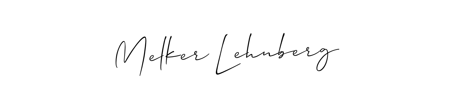 Allison_Script is a professional signature style that is perfect for those who want to add a touch of class to their signature. It is also a great choice for those who want to make their signature more unique. Get Melker Lehnberg name to fancy signature for free. Melker Lehnberg signature style 2 images and pictures png