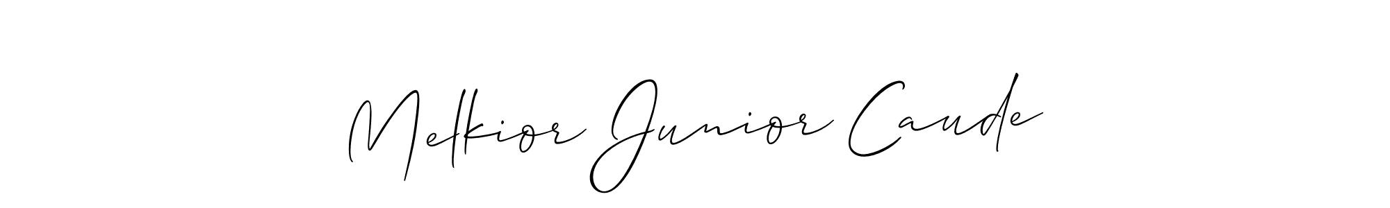 Make a beautiful signature design for name Melkior Junior Caude. Use this online signature maker to create a handwritten signature for free. Melkior Junior Caude signature style 2 images and pictures png