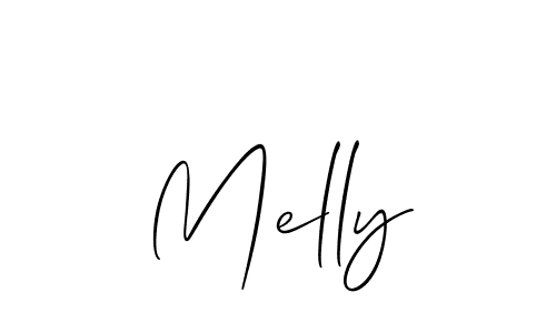 Allison_Script is a professional signature style that is perfect for those who want to add a touch of class to their signature. It is also a great choice for those who want to make their signature more unique. Get Melly name to fancy signature for free. Melly signature style 2 images and pictures png