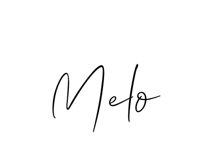 It looks lik you need a new signature style for name Melo. Design unique handwritten (Allison_Script) signature with our free signature maker in just a few clicks. Melo signature style 2 images and pictures png