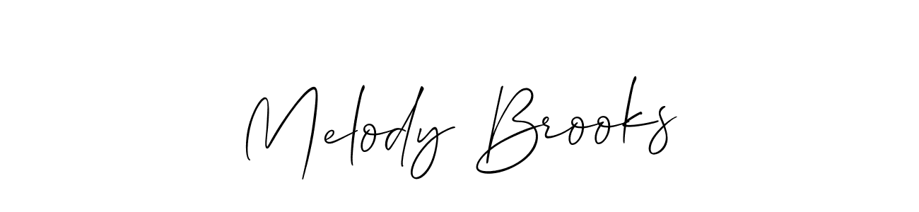 Design your own signature with our free online signature maker. With this signature software, you can create a handwritten (Allison_Script) signature for name Melody Brooks. Melody Brooks signature style 2 images and pictures png