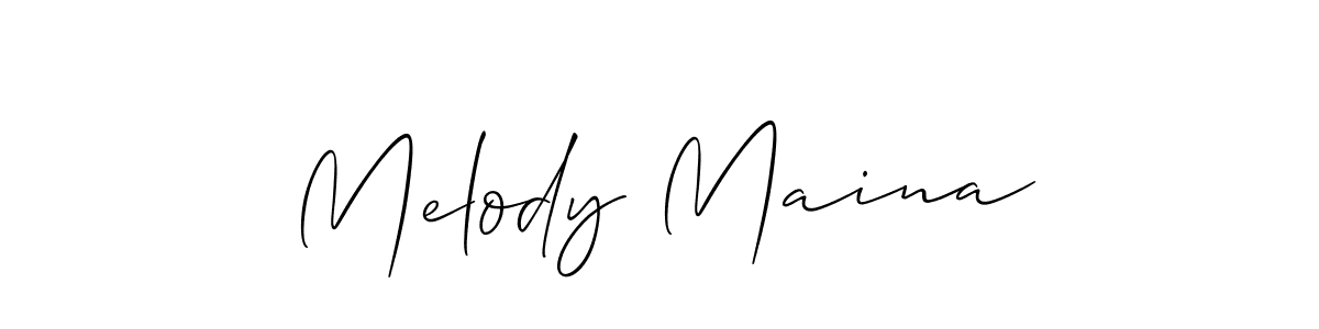 How to Draw Melody Maina signature style? Allison_Script is a latest design signature styles for name Melody Maina. Melody Maina signature style 2 images and pictures png