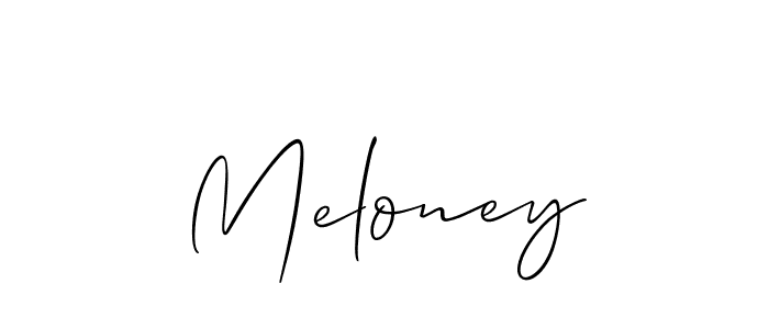 Also You can easily find your signature by using the search form. We will create Meloney name handwritten signature images for you free of cost using Allison_Script sign style. Meloney signature style 2 images and pictures png