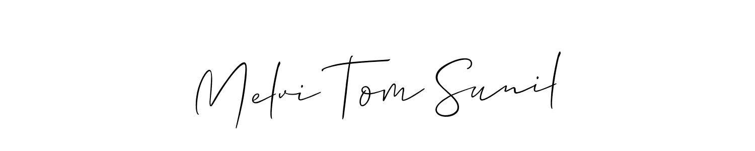 Once you've used our free online signature maker to create your best signature Allison_Script style, it's time to enjoy all of the benefits that Melvi Tom Sunil name signing documents. Melvi Tom Sunil signature style 2 images and pictures png