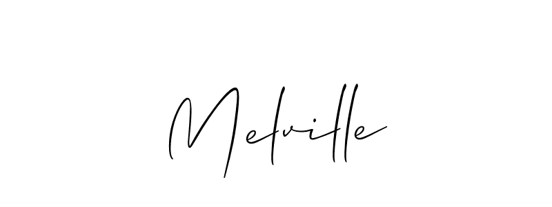 Best and Professional Signature Style for Melville. Allison_Script Best Signature Style Collection. Melville signature style 2 images and pictures png