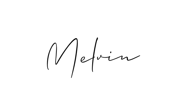 Best and Professional Signature Style for Melvin. Allison_Script Best Signature Style Collection. Melvin signature style 2 images and pictures png