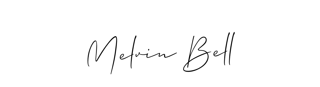 Create a beautiful signature design for name Melvin Bell. With this signature (Allison_Script) fonts, you can make a handwritten signature for free. Melvin Bell signature style 2 images and pictures png