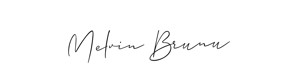 Similarly Allison_Script is the best handwritten signature design. Signature creator online .You can use it as an online autograph creator for name Melvin Brunu. Melvin Brunu signature style 2 images and pictures png