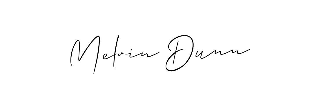 Use a signature maker to create a handwritten signature online. With this signature software, you can design (Allison_Script) your own signature for name Melvin Dunn. Melvin Dunn signature style 2 images and pictures png