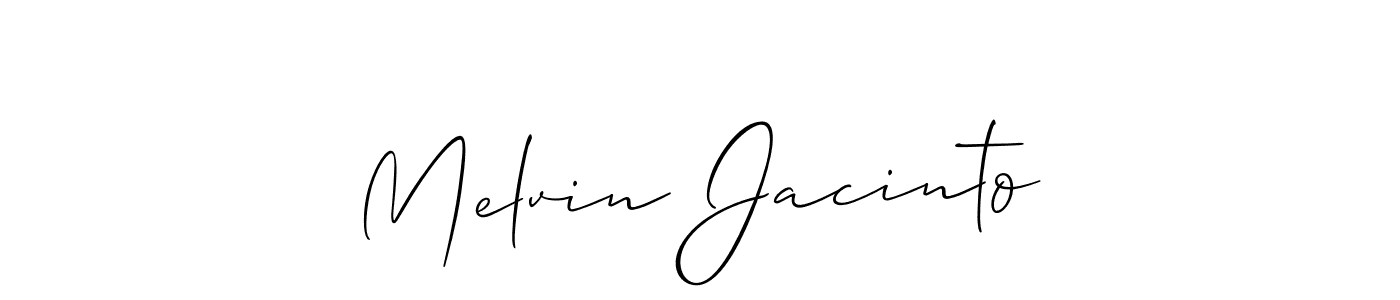 Make a short Melvin Jacinto signature style. Manage your documents anywhere anytime using Allison_Script. Create and add eSignatures, submit forms, share and send files easily. Melvin Jacinto signature style 2 images and pictures png