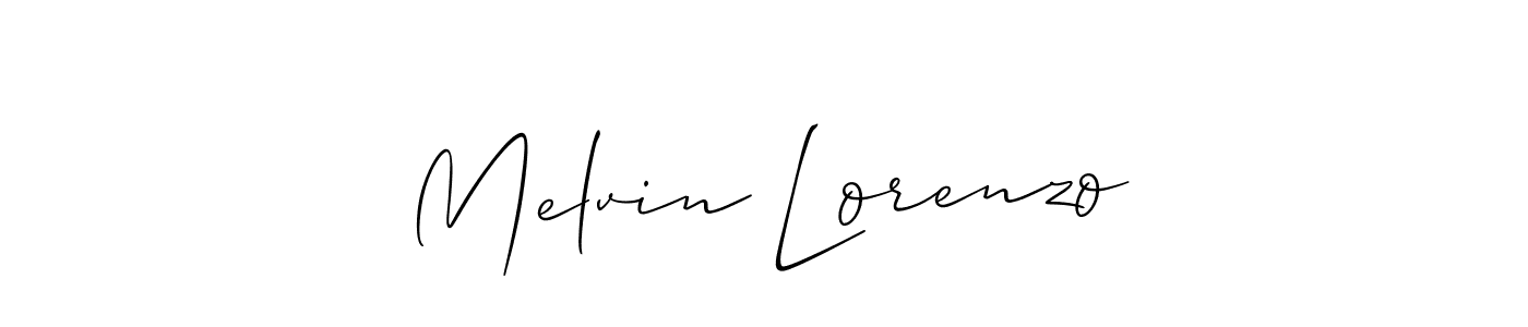 Create a beautiful signature design for name Melvin Lorenzo. With this signature (Allison_Script) fonts, you can make a handwritten signature for free. Melvin Lorenzo signature style 2 images and pictures png