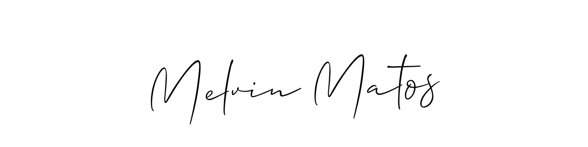 The best way (Allison_Script) to make a short signature is to pick only two or three words in your name. The name Melvin Matos include a total of six letters. For converting this name. Melvin Matos signature style 2 images and pictures png