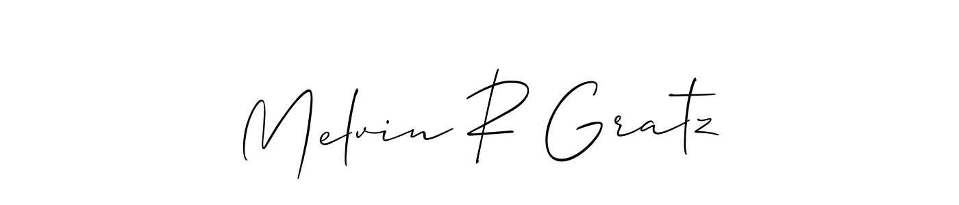 Also we have Melvin R Gratz name is the best signature style. Create professional handwritten signature collection using Allison_Script autograph style. Melvin R Gratz signature style 2 images and pictures png