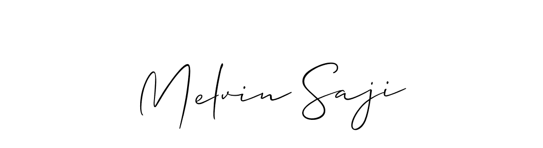 Once you've used our free online signature maker to create your best signature Allison_Script style, it's time to enjoy all of the benefits that Melvin Saji name signing documents. Melvin Saji signature style 2 images and pictures png