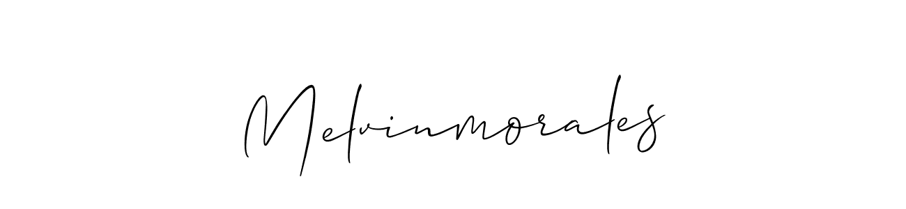 Allison_Script is a professional signature style that is perfect for those who want to add a touch of class to their signature. It is also a great choice for those who want to make their signature more unique. Get Melvinmorales name to fancy signature for free. Melvinmorales signature style 2 images and pictures png