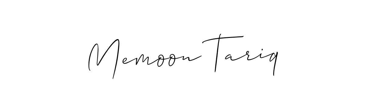 if you are searching for the best signature style for your name Memoon Tariq. so please give up your signature search. here we have designed multiple signature styles  using Allison_Script. Memoon Tariq signature style 2 images and pictures png