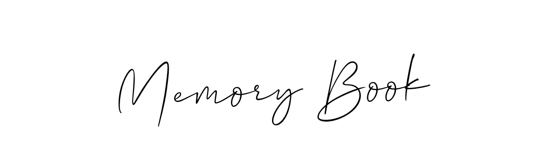 It looks lik you need a new signature style for name Memory Book. Design unique handwritten (Allison_Script) signature with our free signature maker in just a few clicks. Memory Book signature style 2 images and pictures png