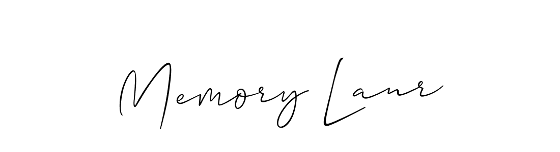 It looks lik you need a new signature style for name Memory Lanr. Design unique handwritten (Allison_Script) signature with our free signature maker in just a few clicks. Memory Lanr signature style 2 images and pictures png