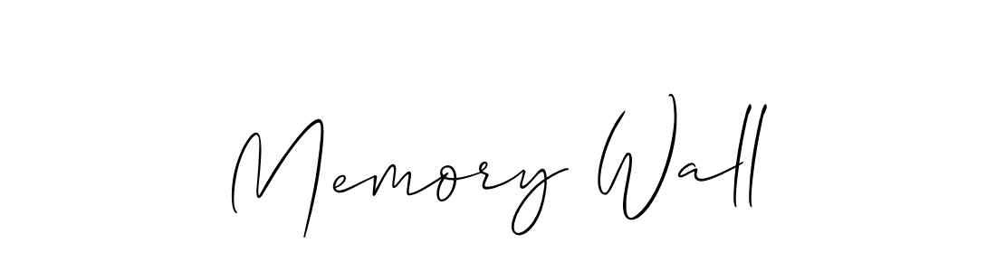 You should practise on your own different ways (Allison_Script) to write your name (Memory Wall) in signature. don't let someone else do it for you. Memory Wall signature style 2 images and pictures png