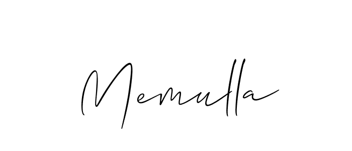 Also we have Memulla name is the best signature style. Create professional handwritten signature collection using Allison_Script autograph style. Memulla signature style 2 images and pictures png