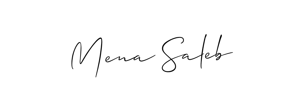 Make a beautiful signature design for name Mena Saleb. Use this online signature maker to create a handwritten signature for free. Mena Saleb signature style 2 images and pictures png